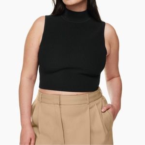Aritzia Babaton Anders / sculpt knit mockneck top